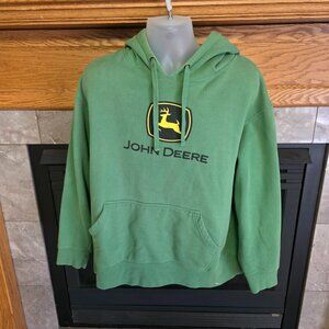 John Deere Hoodie – XL – Classic Green & Yellow Logo Sweatshirt